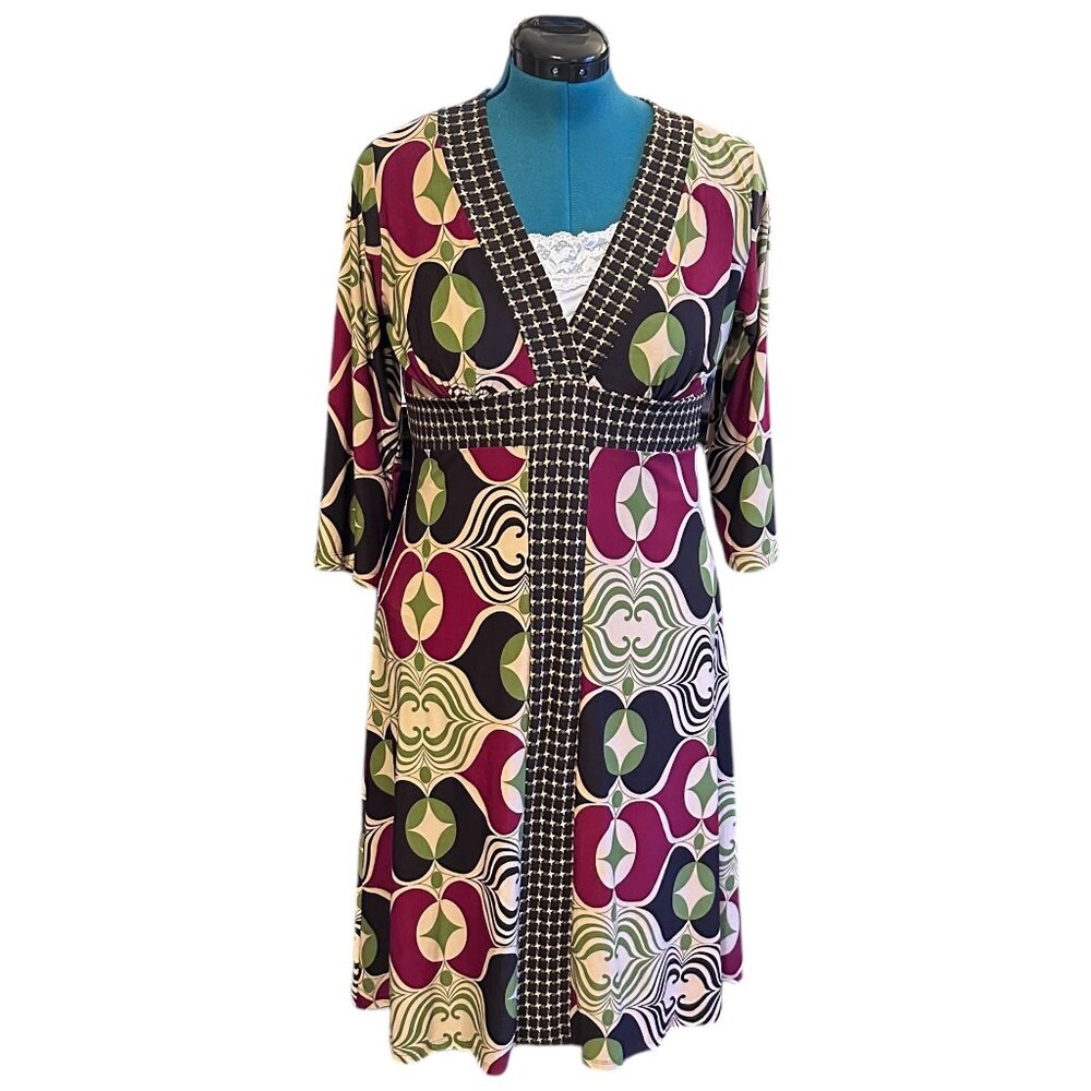 En Focus Petites Artsy Abstract Art Dress
